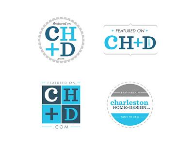 Web Badges for CH+D Magazine badges charleston home design magazine chd web badges