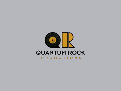 Quantum Rock brand identity graphic design logo logo design record rock and roll rock promotion