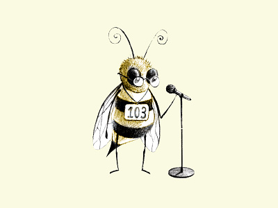 Spelling Bee illustration patrick brickman pencil spelling bee