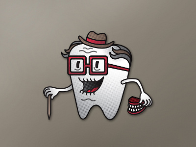 Dentures dentures illustration old man patrick brickman teeth tooth vector