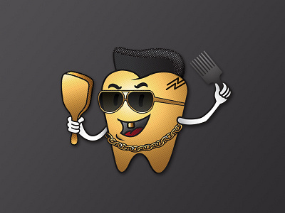 Gold Tooth adobe illustrator gold tooth tooth illustration vector