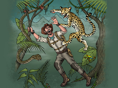 Brave Jungle brave wilderness coyote peterson illustration jungle ocelot snake