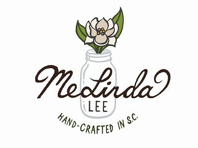 MeLinda Lee hand crafted magnolia mason jar melinda lee south carolina