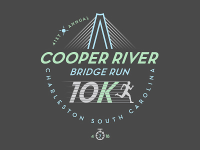 Cooper River Bridge Run Design Submission arthur ravenell bridge bridge run charleston cooper river cooper river bridge run sc south carolina