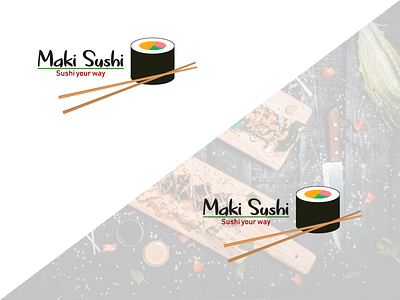 Maki Sushi Logo branding logo vector