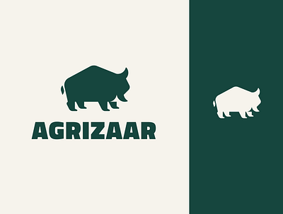 Agrizaar Logo (Unused Mark) abstract logo animal icon animal logo design bison logo buffalo logo icon simple logo