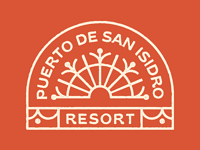 Puerto de San Isidro Resort Logo abstract logo branding and identity branding concept branding design freelance designer hotel logo icon logo design resort logo simple logo tropical logo visual identity