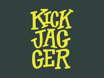 Kick Jagger 502 custom type hand type keith richards kentucky kickball lettering louisville mick jagger music olol typography