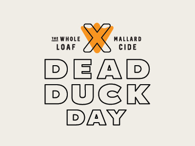 Dead Duck Day 502 about a boy badge design film hugh grant loaf lockup logo louisville mallard typography