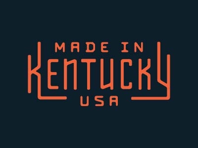 Made In Kentucky badge bluegrass craft custom design ky lettering lockup logo louisville type typography