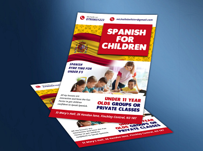 Language Teacher Marketing Flyer flyer language flyer language teacher marketing flyer spanish for children spanish for children tutoring flyer tutoring flyer