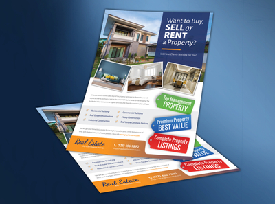 House For Sale Or Rent Flyer Template by Mosharf Hossen on Dribbble