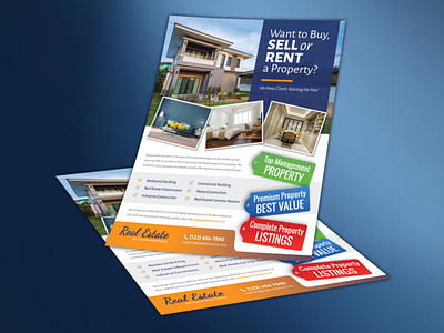 House For Sale Or Rent Flyer Template