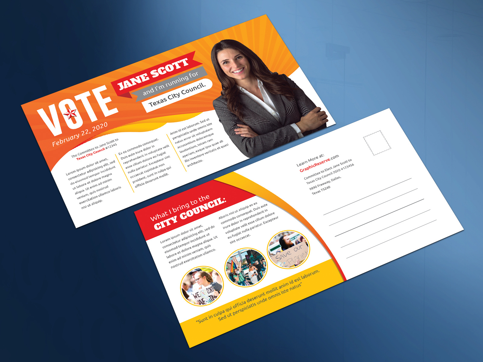 Election Campaign Political Postcard Design Template by Mosharf Hossen on Dribbble