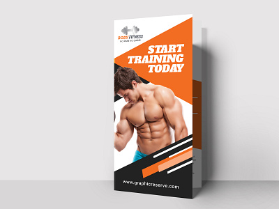Sports Fitness Tri-Fold Brochure Templates brochure template fitness gym tri fold brochure