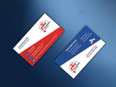 PLUMBER BUSINESS CARD business card design plumber psd template