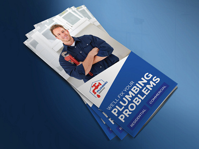 Plumber Tri fold Brochure Template