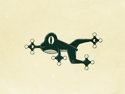 Forgever doodle frog illustration
