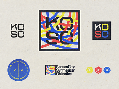 Kansas City Synthesizer Collective branding collective logo modular music synthesizer type