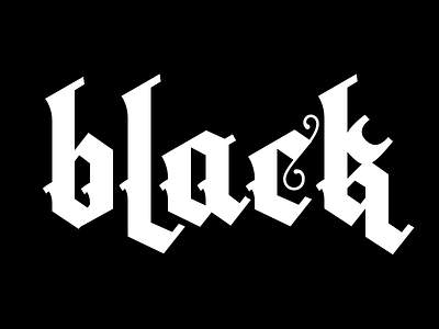 White Blackletter blackletter font lettering letters type typography