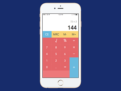 Daily UI Day #004 - Calculator 004 app calculator challenge dailyui mobile sketch ui ux
