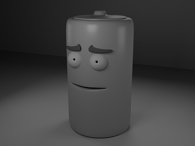 The Battery Man 3d maya render