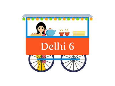 Delhi 6 Logo logo sketch vector