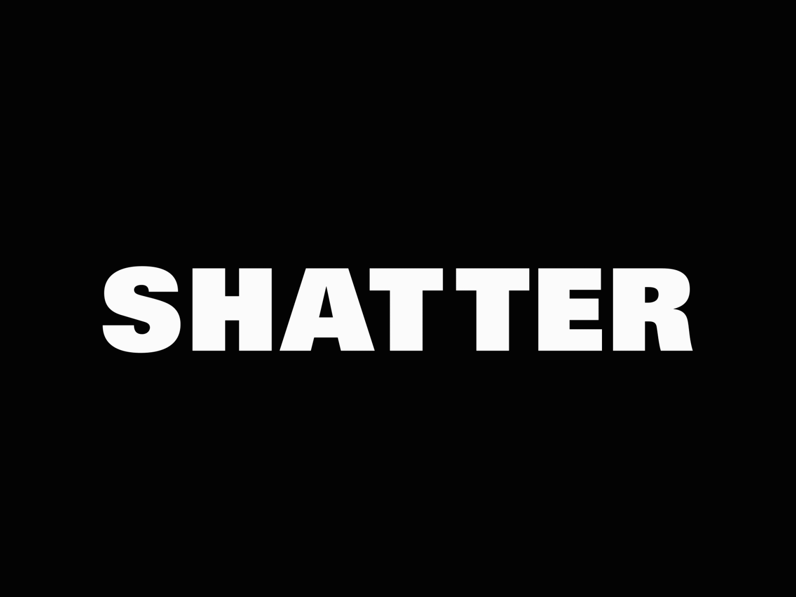 Shatter animated type animation exploding type graphicdesign kinetic type kinetic typography kinetictype kinetictypography motion design motion graphics motiongraphics shattered