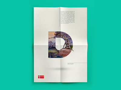 LETTRAVEL - Around the world with type - Denmark color country countryside denmark design inspiration portfolio poster poster a day poster art poster design tour tourism typo typography typography art world tour