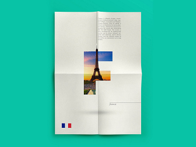 LETTRAVEL - Around the world with type - France beauty behance country countryside map portfolio poster poster a day poster art poster design tour tourism tourist tours typeface typo typography typography art world
