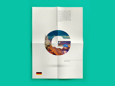 LETTRAVEL - Around the world with type - Germany a2z behance country countryside design germany inspiration photoshop portfolio poster poster a day poster art poster design tour tourism typo typography typography art typography design world tour