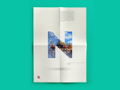 LETTRAVEL - Around the world with type - Nepal a2z behance behancereviews country countryside nepal portfolio portfolio site poster poster a day poster art tour tourism type typeface typo typographic typography typography art typography design