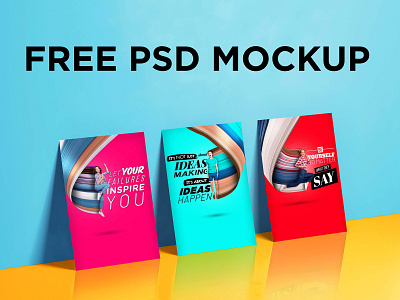 Free A3 PSD mockup