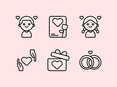 Love Process design heart icon icon design icon set illustration logo love lovely lover romantic ui ux valentine vector