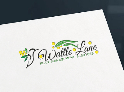 Wattle Lane Plan Management Services Logo Design brand design brand identity branding design graphic design icon illustration illustrator logo logo design vector