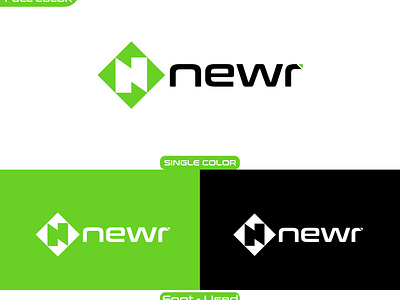 NEWR - Logo Design brand design brand identity branding design icon illustration illustrator logo logo design branding logodesign minimal type typography