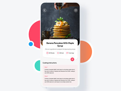 UI Design - Cooking recipe