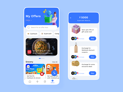 UI redesign for Mobikwik branding dailyui mobile design typography ui