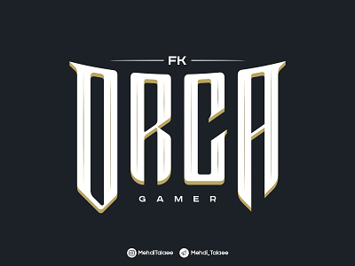 ORCA logo branding design flat illustrator logo typography