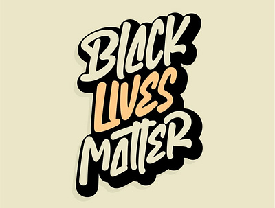 Black Lives Matter black black white blacklivesmatter branding cohi design handlettering letters music script typography viral