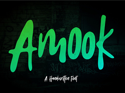 Amook a Handwritten Font - band branding cohi design font font awesome font design handlettering handwritten letters script typography