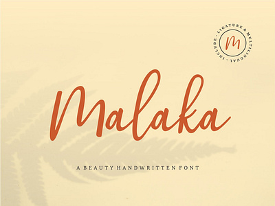 MALAKA A Beauty Handwritten Font band cohi design font font awesome font design handlettering handwritten lettering letters music script song type type design typeface typography