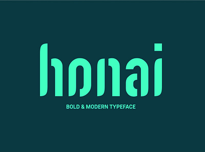 honai font band bold cohi cool cooler design handlettering keren letter lettering letters logotype modern modern logo music script song typedesign typeface typography