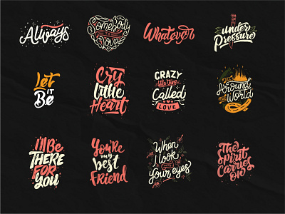 Favorite Song band cohi design handlettering lettering letters music script song typo typography