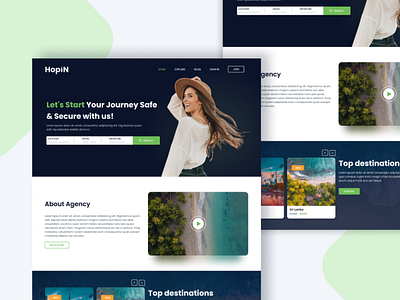 Website UX/UI for travel agency app design travel website design ui ui design ux ux design uxui web design website design