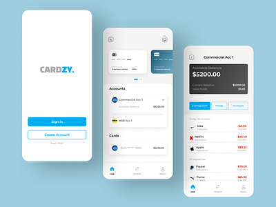 Bank app UI concept | Figma