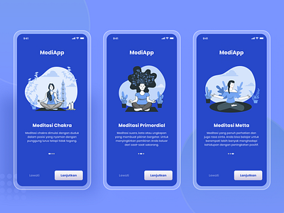 Onboarding Meditation Screen Exploration