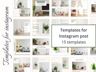 Templates for instagram post