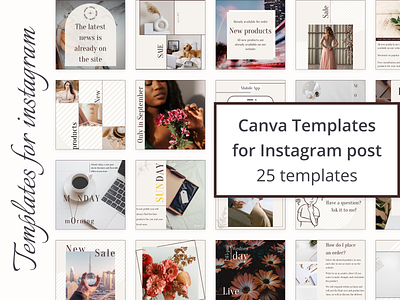 Templates for instagram posts