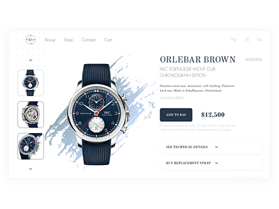 Watch Store | Product card